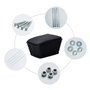 Micvtve ArrièRe Panier de Grande Capacité Porte-Bagages ArrièRe pour Monter Le MéTallique Panier de Rangement pour avec Couvercl