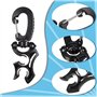 BOFRHME 4 PièCes SéRies PlongéE sous-Marine Double Support de Tuyau Pince PlongéE sous-Marine Double BCD Pince de Tuyau Accessoi