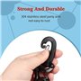 BOFRHME 4 PièCes SéRies PlongéE sous-Marine Double Support de Tuyau Pince PlongéE sous-Marine Double BCD Pince de Tuyau Accessoi