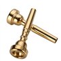 Yuikome Lot de 3 embouts en laiton pour trompette 3C 5C 7C Trompette pour débutants (doré)