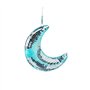 BOFRHME 1 Pièces Boule Disco Boules Disco en Forme de Lune Décor Suspendu Décor Disco Boule Disco Rétro-Réfléchissante Lumières