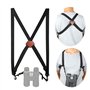 Yuemsh Harnais en Forme de X Sangle de Jumelles RéGlable Transporteur éLastique Bretelles Durables Accessoires Optiques pour Jum