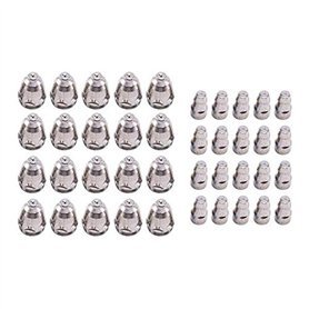 Haptufer 40 PièCes SéRies P80 Buse/Pointe éLectrode Consommables de DéCoupe Plasma PièCes de Rechange Accessoires 1