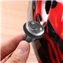 HICCYRODLY Casque de moto coin corne accessoires de décoration élastique ventouse corne décoration tête couverture noire