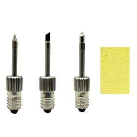 Wisyurt 3 PièCes Pointes de Soudure en Laiton USB TêTe de Fer à Souder Pointes de Soudure pour Stations de Soudure D'Interface E