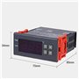 Wanjorlay ContrôLeur de TempéRature NuméRique -99-400 DegréS PT100 M8 Sonde Thermocouple Capteur Thermostat IntéGré 220 V Interr
