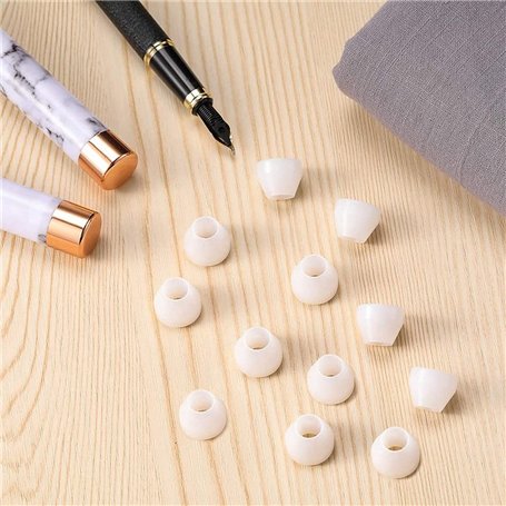 Veciado 12 PièCes Douilles de Stylo Douilles de Stylo Blanches Douilles de Stylo Durables AntiadhéSives Douilles SynthéTiques Po