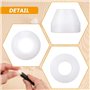 Veciado 12 PièCes Douilles de Stylo Douilles de Stylo Blanches Douilles de Stylo Durables AntiadhéSives Douilles SynthéTiques Po