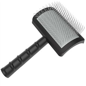 Uxsjakjsd Brosse fixe pour chien - Brosse extra longue pour grands chiens - Toilettage des animaux de compagnie - Brosse métalli