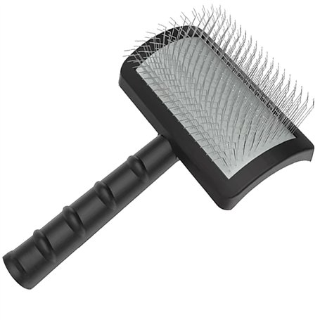 Uxsjakjsd Brosse fixe pour chien - Brosse extra longue pour grands chiens - Toilettage des animaux de compagnie - Brosse métalli