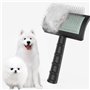Uxsjakjsd Brosse fixe pour chien - Brosse extra longue pour grands chiens - Toilettage des animaux de compagnie - Brosse métalli