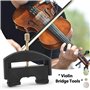 Sknrlko Pont de violon 1/4-4/4 pour changement de cordes de violon - Accessoires solides et durables
