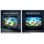 Iegefirm Poisson Ornemental Lumière Dynamique Océan Virtuel Dauphin Paysage Tropical Artificiel Mignon Chambre Décoration EU Plu