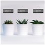 Lobamop Lot de 30 étiquettes en métal pour plantes - Résistantes aux intempéries - Réutilisables - Pour l'école et les légumes -