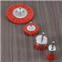 Lobamop Lot de 4 brosses abrasives en nylon pour perceuse avec tige 1/4"
