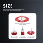 Lobamop Lot de 4 brosses abrasives en nylon pour perceuse avec tige 1/4"