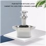 Lot de 10 Bouton Poussoir Camping Car, Bouton Poussoir Loquet en Métal, errure Loquet Porte Fermeture Placard Bouton Pour Campin