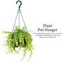 PPbreken Lot de 5 chaînes suspendues en plastique pour pots de fleurs, crochet suspendu rotatif à 360°, support de pot de fleurs