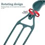 PPbreken Lot de 5 chaînes suspendues en plastique pour pots de fleurs, crochet suspendu rotatif à 360°, support de pot de fleurs