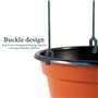 PPbreken Lot de 5 chaînes suspendues en plastique pour pots de fleurs, crochet suspendu rotatif à 360°, support de pot de fleurs