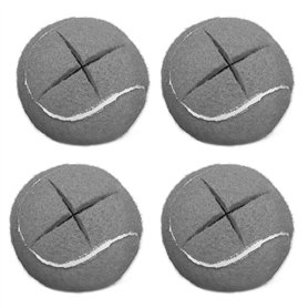 PPbreken Lot de 4 balles de tennis pour pieds de meubles et protection du sol