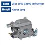 Veciado Pour TronçOnneuse 2500 Carburateur 25Cc Carburateur Scie à une Main G2500 Carburateur