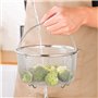 Juwacoo 2 Pcs Panier Vapeur en Maille, paniers cuit-Vapeur avec Poignées Pliantes, Panier pour friteuse Panier Cuisson Vapeur, p