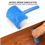 Giilayky Ensemble D'Outils de Modèle en Bois D'Imitation Eg300T Rouleau en Caoutchouc de 7 Pouces + Ms16 Outil D'Imitation de Gr