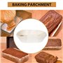 Giilayky Paquet de 40 ÉTanche à la Graisse Doublures de Pain Bord Droit Papier Parchemin de Cuisson AntiadhéSif Moules à Gâteau 