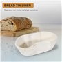 Giilayky Paquet de 40 ÉTanche à la Graisse Doublures de Pain Bord Droit Papier Parchemin de Cuisson AntiadhéSif Moules à Gâteau 