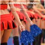 ivamulie Lot de 24 pompons de pom-pom girl - En métal brillant - Avec poignée en plastique robuste - Jolis pompons de pom-pom gi