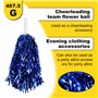 ivamulie Lot de 24 pompons de pom-pom girl - En métal brillant - Avec poignée en plastique robuste - Jolis pompons de pom-pom gi