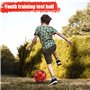 Huerous Ballon de football professionnel taille 5 - Ballon officiel pour l'entraînement, la compétition et l'extérieur - Rouge