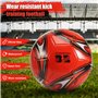 Huerous Ballon de football professionnel taille 5 - Ballon officiel pour l'entraînement, la compétition et l'extérieur - Rouge