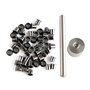 Hopbucan Rivets avec Œillets K-Sheath de 100 Pièces Outils de Correction pour Installation Accessoires de Rechange 7,5 mm Gaine 