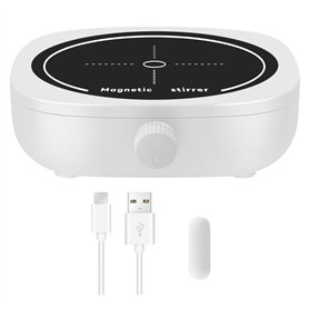 UrbanNest Agitateur MagnéTique Mini MéLangeur de Laboratoire Plaque D'Agitation Portable pour Laboratoire