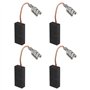 eMagTech 2 paires Balais de Charbon de Tondeuse à Gazon Compatible avec Bosch Rotak 320 ER 32-12 Pièces de Rechange de Moteur Él