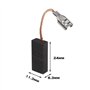 eMagTech 2 paires Balais de Charbon de Tondeuse à Gazon Compatible avec Bosch Rotak 320 ER 32-12 Pièces de Rechange de Moteur Él