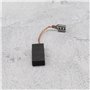 eMagTech 2 paires Balais de Charbon de Tondeuse à Gazon Compatible avec Bosch Rotak 320 ER 32-12 Pièces de Rechange de Moteur Él
