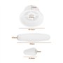 eMagTech Ensemble de Boutons Blancs avec Kit d'embouts de Commutateur 2 Tons 1 Volume Compatible avec Fender Compatible avec Les
