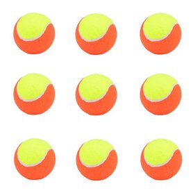 Boerunid Lot de 9 balles de tennis en caoutchouc souple de qualité supérieure - Élasticité