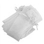 Lobamop Lot de 50 à Main en Organza avec Cordon de Serrage