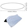 Lobamop Housse de protection pour chaussettes de surf, 6 m, rayures bleues et blanches, sac de rangement
