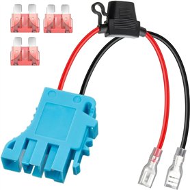 Comphic Remplacement du Connecteur de Faisceau de Câbles 12 AWG Compatible avec la Batterie Peg-Perego 12 V SLA sur Les D'Équita