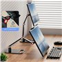 Giyofom Support de Moniteur Portable Support Réglable Pivotant à 360° Support de Tablette Compatible avec Le Support de Serrage 