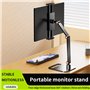 Giyofom Support de Moniteur Portable Support Réglable Pivotant à 360° Support de Tablette Compatible avec Le Support de Serrage 