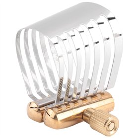 CosyCaya 1 pince pour saxophone ténor - Accessoire de ligature pour saxophone - Ligature dorée et argentée