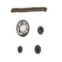 Jemcgrl Kit de Roues DentéEs de Planche à roulettes éLectrique Bricolage 04C 2 Points Engrenage de Roue à ChaîNe 27 Roues de Bri