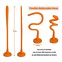Horamekia 1 Pièce Avant Load Rondelle Porte Prop Stop Flexible Rondelle Porte Butée avec Base Magnétique Convient Laveuses (Bleu