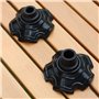 VitalEpcck 4 Pièces Capuchons de Pieds de Chaise Antidérapants Tabouret de Camping Capuchons de Pieds de Meubles Couvre-Pieds Ch